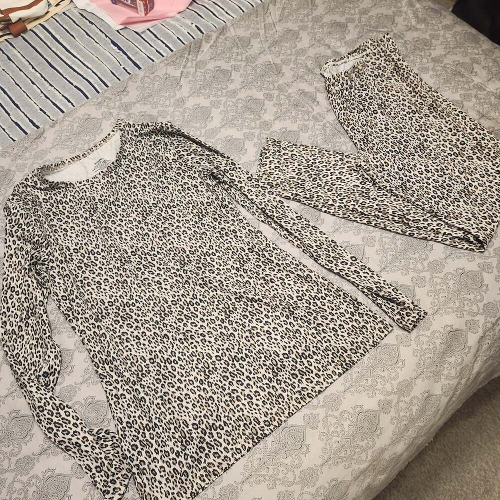 Cuddl Duds Animal Print Pajama Set